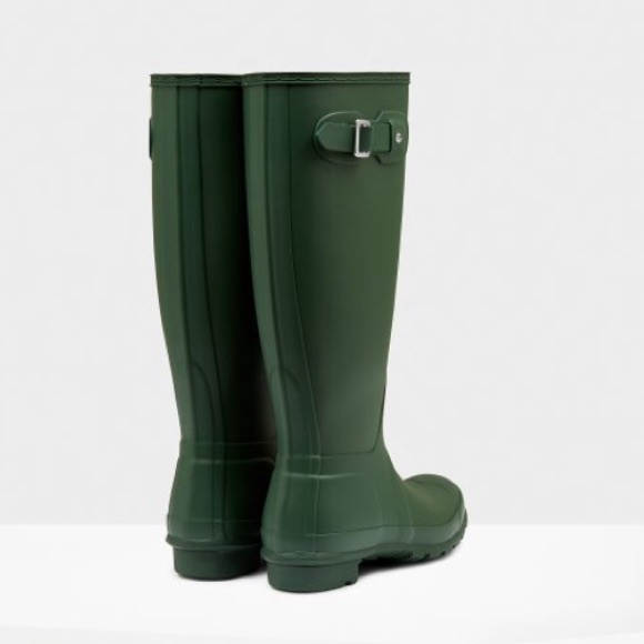 NIB Hunter Original Matte Tall Rain Boots, Hunter Green NEW - Picture 3 of 10